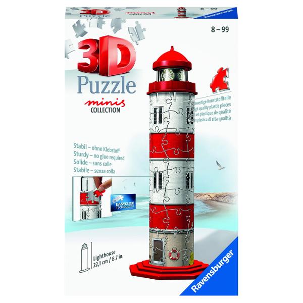 Creeaza constructii 3D deosebite cu puzzle-urile 3D de la Ravensburger Descopera modul tridimensional de asamblare a puzzle-urilor realizate dintr-un material plastic rigid care permite mentinerea constructiei fara utilizarea adezivului Obiectele asamblate nu se desfac iar piesele se fixeaza ferm intre ele Pe partea interioara a fiecarei piese este imprimat un numar datorita caruia asamblam sfera in ordinea elementelor Materialul folosit pentru producerea pieselor este usor de curatat  