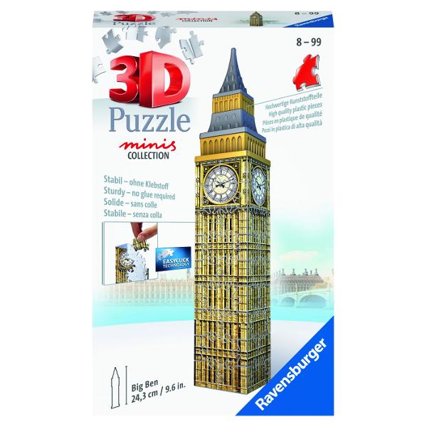 Creeaza constructii 3D deosebite cu puzzle-urile 3D de la Ravensburger Descopera modul tridimensional de asamblare a puzzle-urilor realizate dintr-un material plastic rigid care permite mentinerea constructiei fara utilizarea adezivului Obiectele asamblate nu se desfac iar piesele se fixeaza ferm intre ele Pe partea interioara a fiecarei piese este imprimat un numar datorita caruia asamblam sfera in ordinea elementelor Materialul folosit pentru producerea pieselor este usor de curatat  
