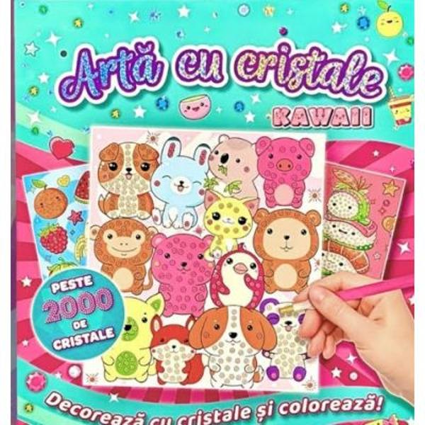 20 pagini 6 planse creative 2000 cristale si kit de aplicare&nbsp;