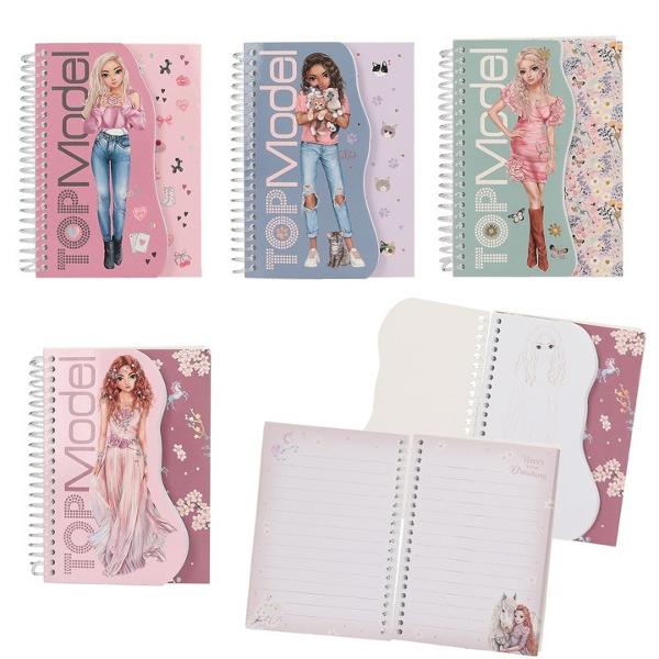 Mereu cu tine Brosurile TOPModel practice cu spirala au pagini cu figurine TOPModel goale pentru designuri spontane precum si pagini fin liniate si frumos ilustrate pentru notite rapide Patru modele diferite fiecare cu 71 de pagini&nbsp;Pret per bucata Nu 