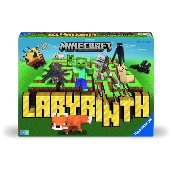 Jocul Labirint Minecraft o aventura pixelata intr&8209;un labirint nebun Este un joc de familie plin de emotie in care jucatorii strabat coridoare aflate in continua schimbare proiectate in stilul celebrului joc video In acest labirint care se misca neincetat nimic nu ramane la locul sau asa ca participantii trebuie sa manevreze inteligent placile pentru a crea noi cai a explora lumea si a ajunge la personajele si obiectele ascunse Fiecare tura schimba configuratia plansei deschizand 