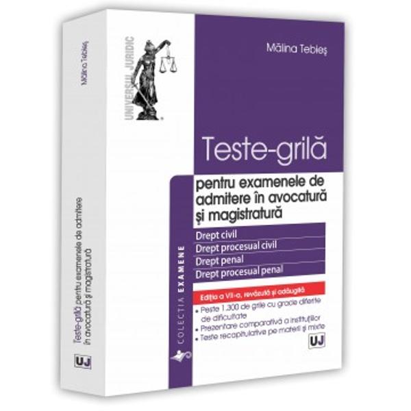 Exist&259; c&259;r&539;i care ofer&259; informa&539;ii &536;i exist&259; c&259;r&539;i care &icirc;nso&539;esc un parcursAceast&259; lucrare a fost conceput&259; pentru cei care &537;i-au ales un drum dificil dar nobil &537;i anume drumul c&259;tre profesiile juridice Ea este rezultatul multor ani de studiu experien&539;&259; profesional&259; &537;i contact direct cu genera&539;ii de studen&539;i &537;i 