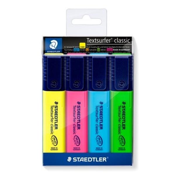 Text marker classic varf tesit 5 mm 31 culori Staedtler st-364-swp4p
