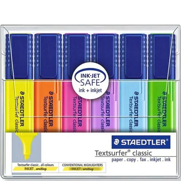 Text marker classic varf tesit 5 mm 42 culori&nbsp; Staedtler st-364-swp6p