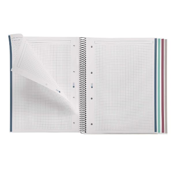 Caiet A4 matematica 100 file hartie 70 g Miquelrius Mix Boho Essence MR4404