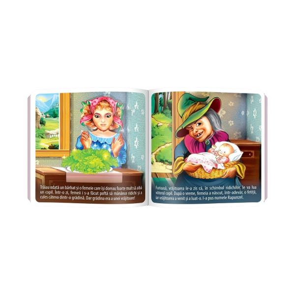 Pentru o lectur&259; magic&259; o carte numai bun&259; de luat &icirc;n parc Varianta prescurtat&259; a &icirc;ndr&259;gitului basm Rapunzel de Fra&539;ii Grimm o poveste adaptat&259; pentru bebelu&537;i complet cartonat&259; ideal&259; pentru cei mai mici cititori&nbsp;Formatul mic este perfect pentru m&acirc;nu&539;ele copiilor Ilustra&539;iile simpatice &icirc;l vor purta pe micu&539; pe culmile basmelor st&acirc;rnindu-i curiozitatea &537;i 