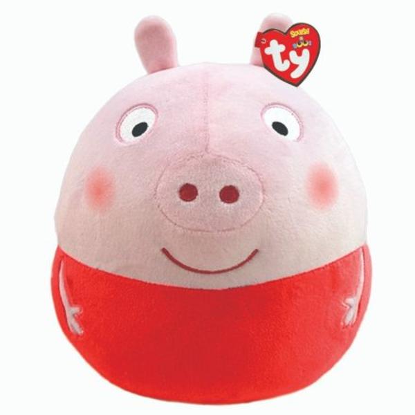 Jucarie de plus TY Squishy Beanies - PEPPA PIG 22 cm TY 39315