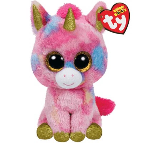 Jucarie de plus TY Beanie Boos - Fantasia unicorn multicolor 24 cm TY 37041