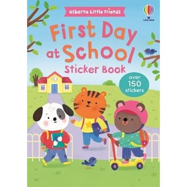Join a group of charming animal characters on their first day at school Use the stickers to help them get dressed choose what to take travel to school and find their way around their new classroom Theres a friendly teacher to meet who shows the friends all the fun things that happen at school With lots of things to talk about on every page little children can learn all about what to expect- Sticker books help to develop fine essential fine motor skills