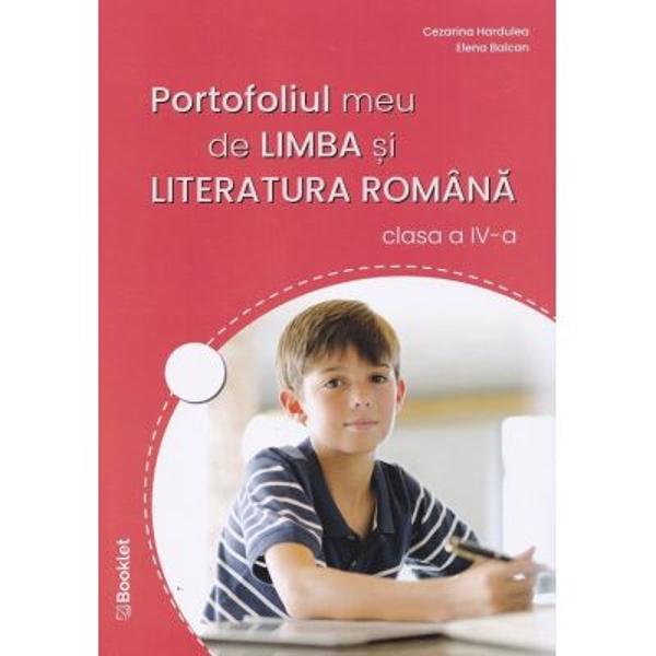 Portofoliul meu de limba si literatura romana pentru clasa a IV-a este cel mai bun instrument educational pentru elevi de a descoperi si fixa cunostintele specifice de limba romana si de a dezvolta abilitatile necesare comunicarii scrise si orale&nbsp;Caietul de lucru este structurat in unitati tematice si este plin de exercitii si aplicatii care consolideaza cunostintele pentru Evaluarea Nationala&nbsp;Cu ajutorul lui micutii invata sa descrie obiecte si fiinte din 