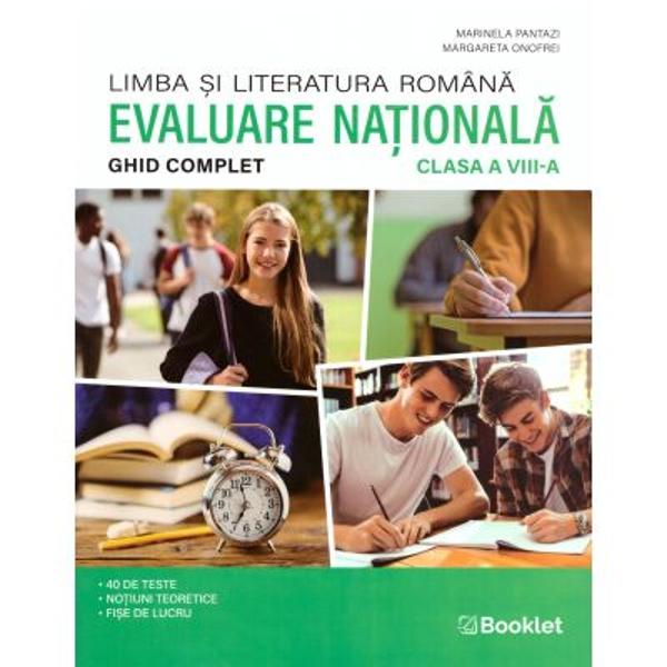 Ghidul complet pentru Evaluarea Nationala 2027 &ndash; clasa a VIII-a contine&bull; 40 de teste realizate in conformitate cu modelele actuale de subiecte de examen incluzand intreaga varietate de itemi propusi de Ministerul Educatiei si Cercetarii;&bull; notiuni teoretice conforme cu noua programa si organizate pe domenii lectura redactare elemente de constructie a comunicarii interculturalitate;&bull; fise de lucru utile atat pentru activitatea la clasa cat si 