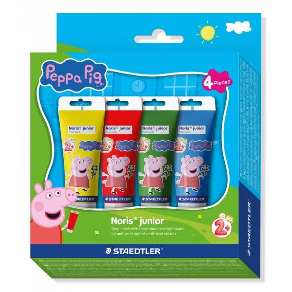 Finger paint Noris Junior Peppa Pig 4 culori la set 8814 L1