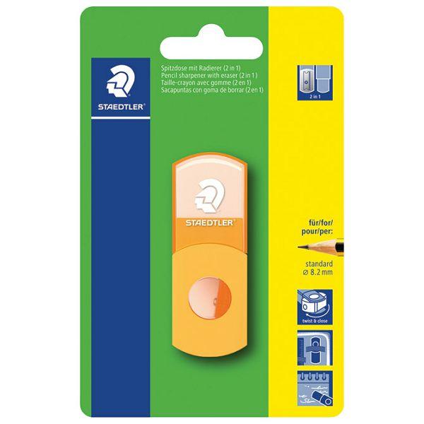 Ascutitoare cu guma blister orange Staedtler st-511-se-f4bk