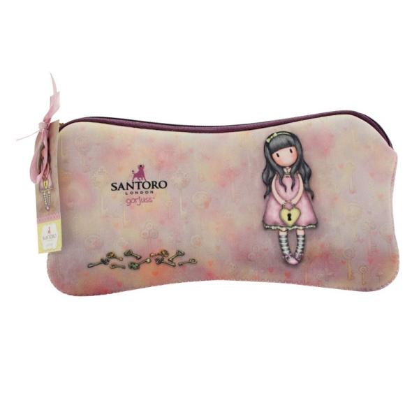 Pouch neopren Gorjuss&160;The SecretCea mai draguta solutie pentru problema pastrarii lucrurilor Un accesoriu elegant care ne prezinta frumoasa creatie&160;The Secret&160;in&160;nuante&160;de&160;roz si galben pastelDimensiuni&160;22x11x1 cm