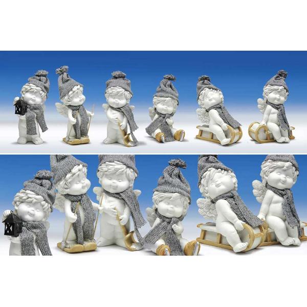 Ingeras Igor iarna - figurina din polirasina inaltime 12 cm modele diferite vezi imaginea