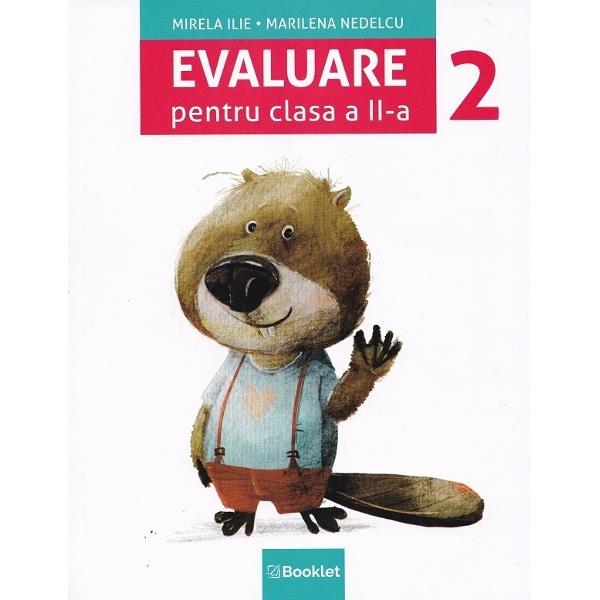 Evaluare pentru clasa a II-a vine in ajutorul invatatorilor cu teste de pregatire concepute dupa modelul subiectelor de la Evaluarea Nationala organizata in 2026 de Ministerul Educatiei si Cercetarii la finalul clasei a II-a Itemii propusi acopera continuturile prevazute de programa scolara in vigoare Totodata testele din acest auxiliar il ajuta pe elev sa-si exerseze competentele de limba romana si matematica Culegerea de teste este ideala in pregatirea pentru prima 