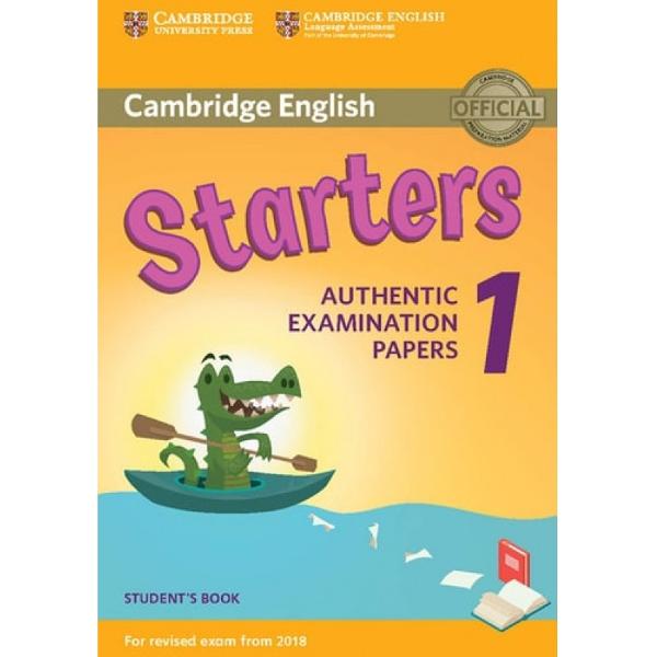 Cambridge English Young Learners 1 provides official examination preparation material for the Cambridge English Qualifications for young learners from 2018 This collection of examination papers for Cambridge English Starters YLE Starters provides ideal exam practice It contains three full-colour test papers which contain engaging activities and attractive illustrations to motivate young learners These papers also provide an excellent opportunity for children parents and teachers alike 