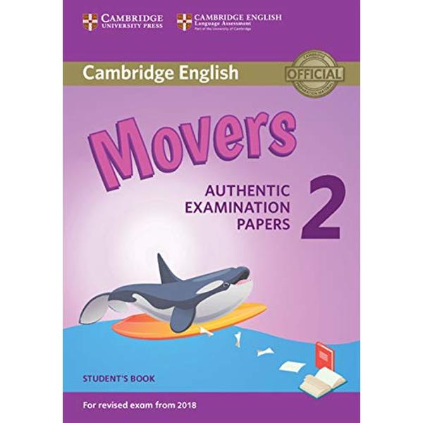 Cambridge English Young Learners 2 is official exam preparation material for the Cambridge English Qualifications for young learners from 2018 This collection of examination papers for Movers provides ideal exam practice It contains three full-colour test papers which contain engaging activities and attractive illustrations to motivate young learners These papers also provide an excellent opportunity for children parents and teachers alike to familiarise themselves with the format of the 