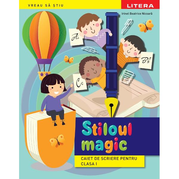 Stiloul magic &ndash; Caiet de scriere pentru clasa I este continuarea fireasc&259; a caietului Creionul magic destinat clasei preg&259;titoare &537;i &icirc;i &icirc;nso&539;e&537;te pe micii elevi &icirc;n tranzi&539;ia natural&259; de la scrierea literelor de tipar la scrierea literelor de m&acirc;n&259; odat&259; cu &icirc;nceputul clasei I &ndash; moment &icirc;n care stiloul devine principalul instrument de scris Stiloul magic este mai mult dec&acirc;t un simplu caiet de 