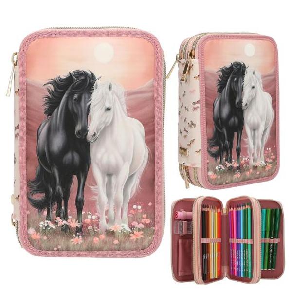 Penar echipat cu 3 compartimente Miss Melody Echipat Blossom Pony 113968