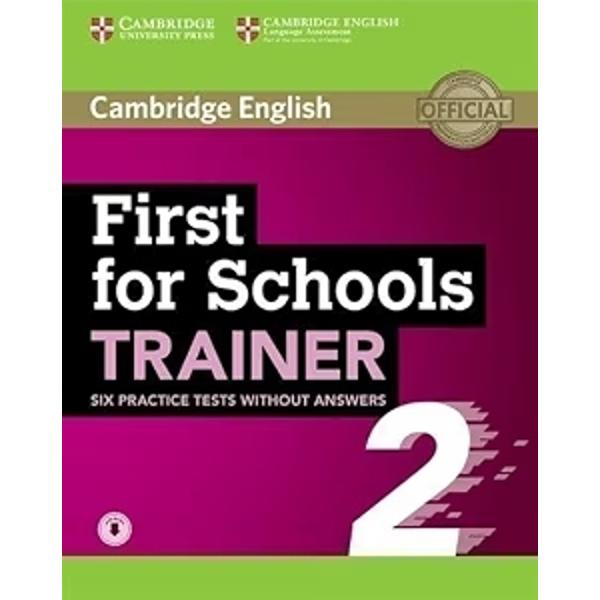 First for schools trainer 2 six tests with answersteacher s notes
