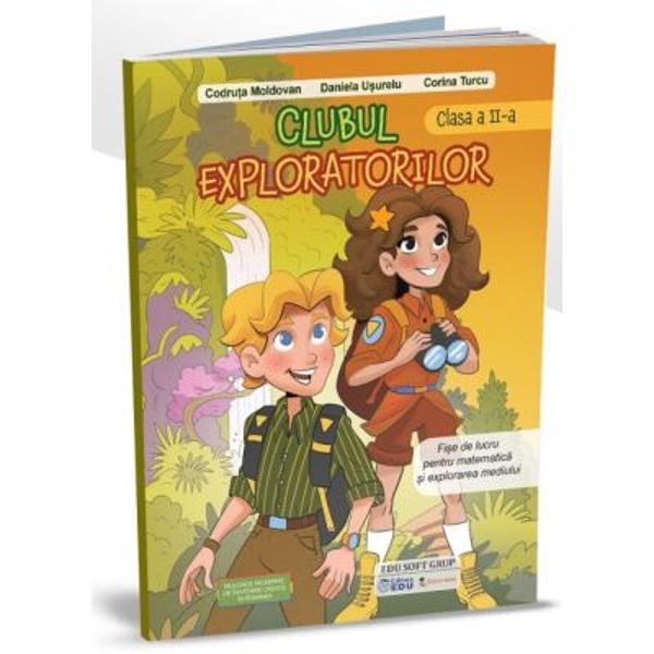 Clubul exploratorilor pentru clasa a II-a este un excelent instrument de evaluare aprofundare si consolidare Ordinea temelor corespunde celei din manualul scolar EDU de &bdquo;Matematica si explorarea mediului pentru clasa a II-a&rdquo;Culegerea contine 144 de pagini color acoperind toate continuturile din programa scolara Fisele de lucru sunt elaborate intr-o maniera moderna si atractiva cu exercitii si activitati diversificate si complexe La final sunt alocate cateva pagini 