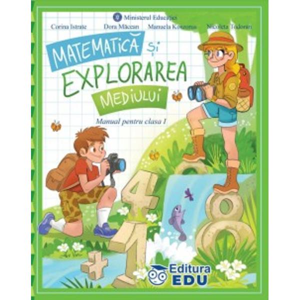 Manualul de Matematic&259; &537;i explorarea mediului pentru clasa I este c&acirc;&537;tig&259;tor al LOCULUI I la licita&539;ia organizat&259; de Ministerul Educa&539;iei &icirc;n 2023Acest manual este unul inovativ modern utiliz&acirc;nd metode activ-participative de predare-&icirc;nv&259;&539;are Situa&539;iile de &icirc;nv&259;&539;are sunt astfel construite &icirc;nc&acirc;t s&259; conduc&259; la formarea &537;i dezvoltarea competen&539;elor generale &537;i 