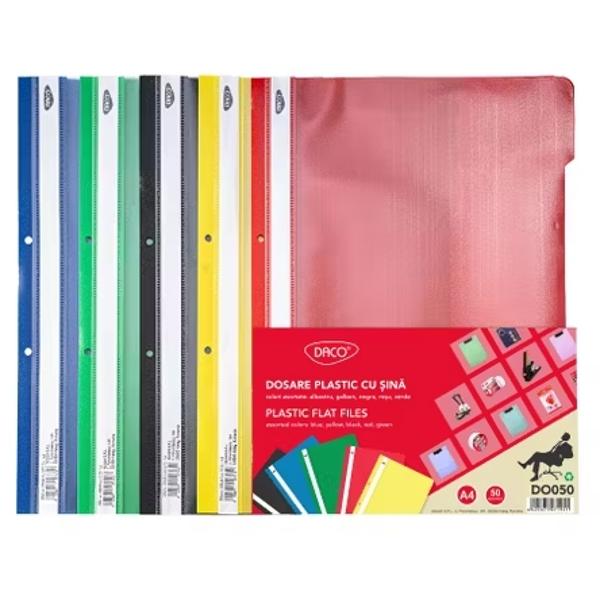 Fabricat din polipropilena format A4Coperta fata transparenta coperta spate color matEticheta interschimbabila pe cotorPerforatii pentru arhivare