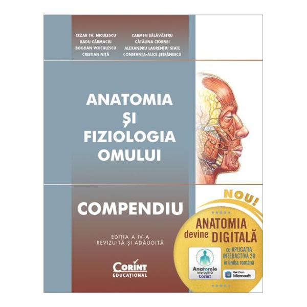 Acest Compendiu de anatomia &537;i fiziologia omului reprezint&259; o edi&539;ie nou&259; rev&259;zut&259; &537;i ad&259;ugit&259;a unei lucr&259;ri ce s-a dorit a fi pentru elevii din ultimele dou&259; clase de liceu un &bdquo;&icirc;ndrum&259;tor&rdquo; menit s&259;-I ajute s&259; se informeze &537;i s&259; se documenteze &icirc;ntr-unul dintre domeniile complexe &537;i de mare interes ale biologieiRealizat&259; &icirc;n forma actual&259; 