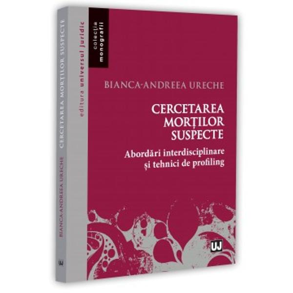 Cercetarea mor&539;ilor suspecte reprezint&259; una dintre cele mai complexe activit&259;&539;i ale procesului judiciar aflat&259; la confluen&539;a criminalisticii medicinei legale psihologiei judiciare &537;i analizei comportamentale Stabilirea adev&259;rului judiciar presupune o abordare inter- &537;i pluridisciplinar&259; capabil&259; s&259; integreze informa&539;iile oferite de cercetarea locului faptei examin&259;rile medico-legale &537;i 