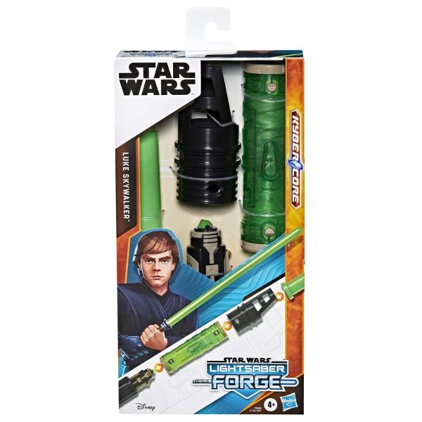 Copiii isi pot imagina propriile dueluri de rol cu sabiile laser Lightsaber Forge cu lame extensibile inspirate din Galaxia Star Wars Copiii cu varsta de 4 ani si peste pot crea o sabie laser si isi pot imagina batalii cu jucarii de rol personalizabile inspirate de armele Jedi si Sith din Galaxia Star Wars Foloseste lama capacul husa si miezul incluse pentru a crea o sabie laser si imagineaza-ti cum valorifica puterea Fortei in timp ce lupta in dueluri cu sabii laser Si cu piese 