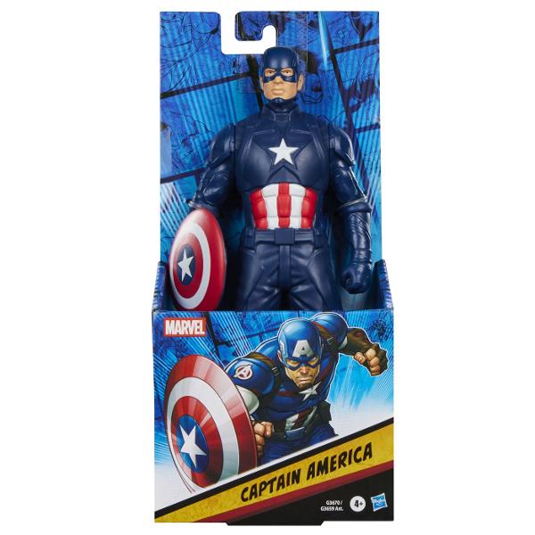 Figurina de actiune Marvel cu inaltimea de aproximativ 20 cm inspirata de indragitii supereroi din universul Marvel Designul detaliat si culorile specifice fiecarui personaj permit recrearea scenelor preferate si inventarea unor noi aventuri pline de actiune Figurina este potrivita pentru joaca de rol contribuind la dezvoltarea imaginatiei si creativitatii copiilor dar poate fi folosita si ca obiect de colectie Colectia poate include personaje precum Iron Man Spider-Man Hulk Captain 