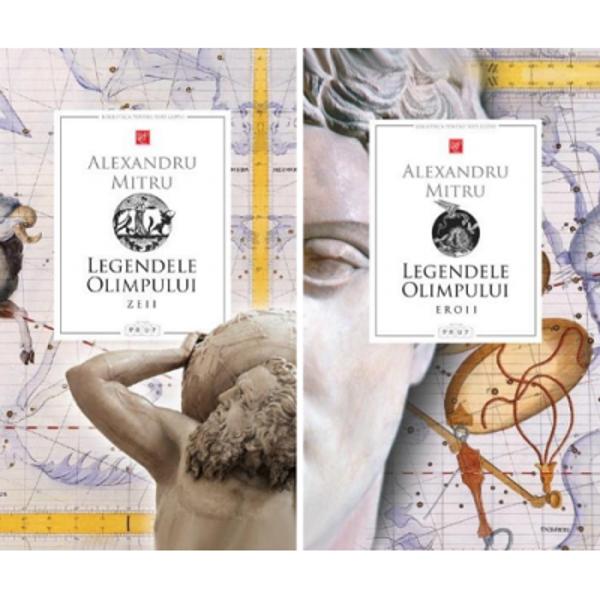 Legendele Olimpului 2 volume Alexandru MitruCartea lui Alexandru Mitru a cunoscut o multime de reeditari si a jucat un rol insemnat in apropierea publicului tanar vorbitor de limba romana de bazele gandirii si de istoria mitica a Greciei antice Autorul a ales pentru aceasta carte cele mai raspandite povesti despre zeii si eroii greci pentru a le povesti originea si aventurile intr-o forma literara vie care invita la lectura atat copiii cat si 