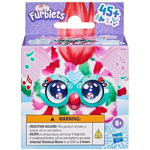 Furby Furblets Pep&8209;Mint este o juc&259;rie interactiv&259; mini de la Hasbro cu un design festiv ce aminte&537;te de o bomboan&259; de ment&259; Potrivit&259; pentru copii de la 6 ani &icirc;n sus este ideal&259; ca mic cadou sau breloc de s&259;rb&259;tori&55358;&56824; Caracteristici principale&55357;&56586; Red&259; peste 45 de sunete melodii &537;i fraze &icirc;n limba Furbish&55356;&57270; 3 moduri de activareAp&259;sarea 