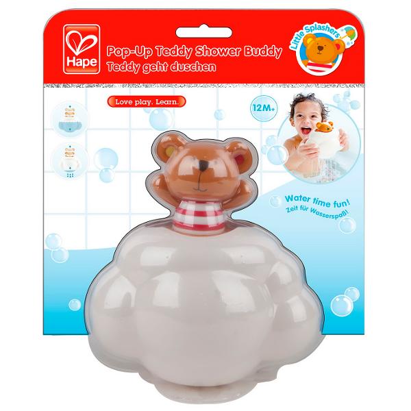 Teddy este partenerul de baie perfect pentru cel mic avand un design adorabil si de durata Jocul de-a v-ati ascunselea cu ursuletul sau preferat il va incanta negresit Ofera distractie atragatoare pentru cei mici si este perfect pentru orice baie sau dus incurajeaza copiii sa interactioneze si sa participe la distractie pe apa Jucariile sunt realizate din lemn folosind materiale ecologice vopsite in culori atragatoare cu vopsele nontoxice care depasesc cele mai inalte si stricte 