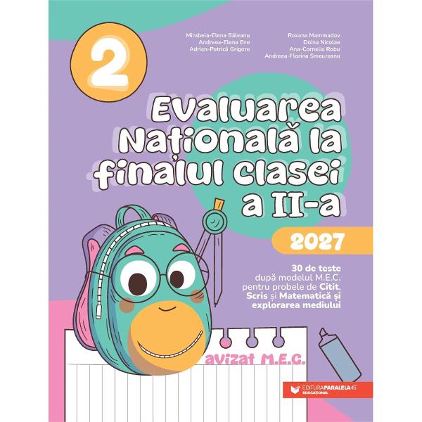 Preg&259;tire cu &icirc;ncredere pentru Evaluarea Na&539;ional&259; Evaluarea Na&539;ional&259; de la finalul clasei a II-a nu verific&259; doar ceea ce &537;tie copilul ci mai ales cum folose&537;te ceea ce a &icirc;nv&259;&539;at De aceea aceast&259; culegere propune o preg&259;tire sistematic&259; apropiat&259; de structura &537;i de cerin&539;ele actuale ale evalu&259;rii cu accent pe &icirc;n&539;elegerea aplicarea &537;i rezolvarea unor situa&539;ii inspirate 