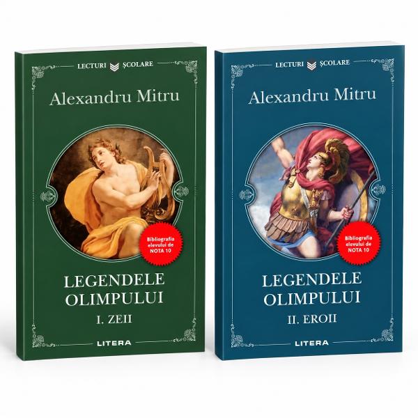 Descoper&259; lumea fascinant&259; a mitologiei grece&537;ti cu pachetul &bdquo;Legendele Olimpului&rdquo; de Alexandru Mitru care reune&537;te cele dou&259; volume &icirc;ndr&259;gite &bdquo;Zeii&rdquo; &537;i &bdquo;Eroii&rdquo;Scrise &icirc;ntr-un stil captivant &537;i u&537;or de urm&259;rit pove&537;tile &icirc;i poart&259; pe cititori printre zeii Olimpului eroi legendari aventuri spectaculoase &537;i lupte memorabile De la Zeus Atena &537;i Poseidon 