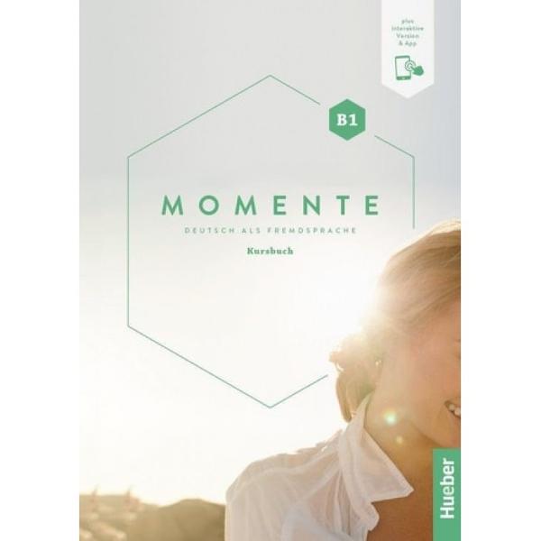 Momente &ndash; das intermediale Grundstufenlehrwerk f&uuml;r Deutsch als FremdspracheKursbuch B1 plus interaktive Version &uuml;ber Code im Buch abrufbar der dreib&auml;ndigen AusgabeZielgruppe Erwachsene und Jugendliche ab 16 Jahren in A2-Kursen weltweit- modularer Aufbau drei Lektionen &agrave; vier Seiten plus ein &bdquo;Magazin&ldquo; pro Modul- jede Lektion beginnt mit einem interessanten und emotional ansprechenden Bildimpuls in dem die 