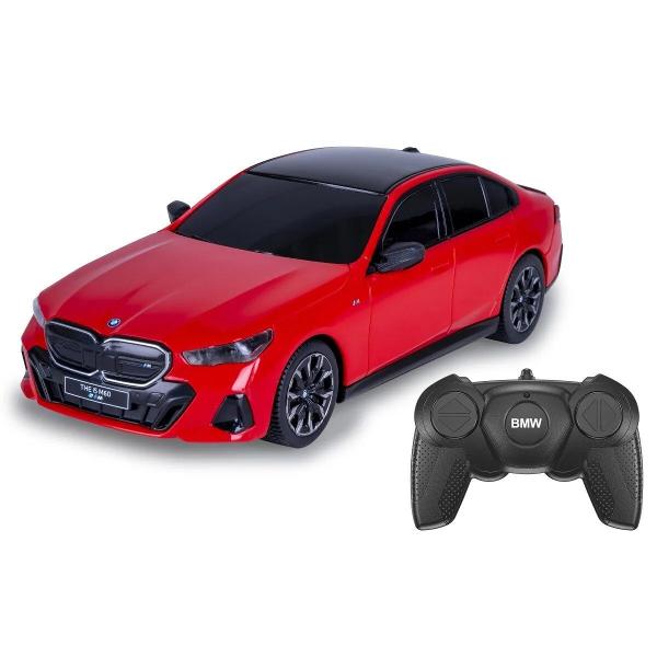 Copilul dumneavoastra se poate juca in voie cu masina cu telecomanda Bmw I5 scara 1 la 24 oferita de brandul international Rastar Nicio cursa nu este imposibil de castigat cu acesta masinuta replica oficiala cu licenta a modelului original construita cu mare atentie la detalii Masinuta are proportiile ideale pentru momente pline de distractie si amuzament Masinuta functioneaza pe frecventa de 24GAlimentarea se face astfel  pentru masinuta sunt necesare 3 baterii tip AA  iar pentru 