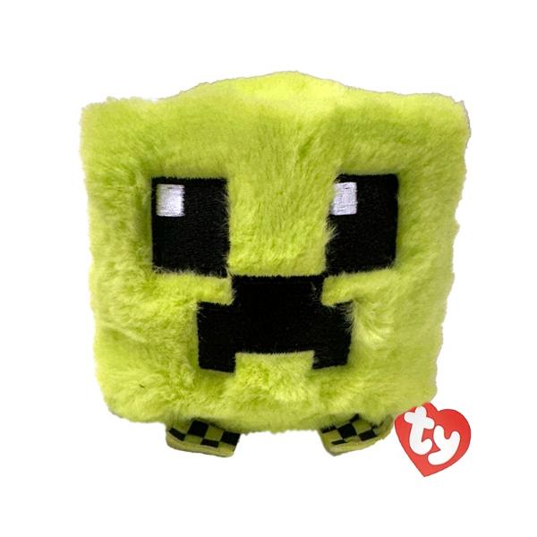 Jucarie de plus TY Beanie Bouncers - Minecraft Creeper 10 cm TY83054