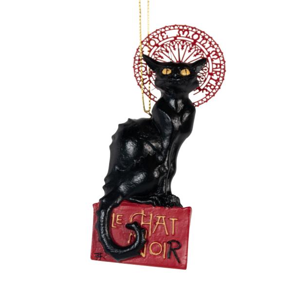 Ornament artistic inspirat de celebra pisic&259; neagr&259; a lui Steinlen din afi&537;ul din 1896 al spectacolului Tourn&eacute;e du Chat Noir  creat pentru legendarul cabaret parizian Le Chat Noir&icirc;n&259;l&539;ime 105 cm&nbsp;Pisica neagr&259; a lui Th&eacute;ophile-Alexandre Steinlen 1859&ndash;1923 a devenit una dintre cele mai emblematice imagini ale 