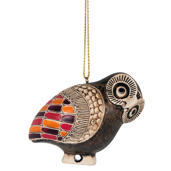 Ornament artistic inspirat de un ariballos grecesc antic &icirc;n form&259; de bufni&539;&259; Aceste vase mici erau folosite pentru ulei parfumat pre&539;ios; bufni&539;a era str&acirc;ns asociat&259; cu Atena zei&539;a &icirc;n&539;elepciuniispan 