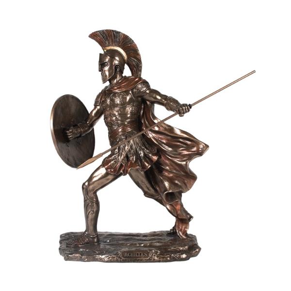 Ahile este unul dintre cei mai celebra&539;i eroi ai mitologiei grece&537;ti El simbolizeaz&259; curajul puterea &537;i priceperea de neegalat &icirc;n lupt&259; Fiind cel mai mare r&259;zboinic al R&259;zboiului Troian el a c&acirc;&537;tigat faim&259; ve&537;nic&259; prin faptele sale eroice pe c&acirc;mpul de lupt&259; Povestea sa arat&259; c&259; adev&259;rata m&259;re&539;ie este definit&259; nu doar de putere ci &537;i de onoare determinare &537;i alegerile pe 