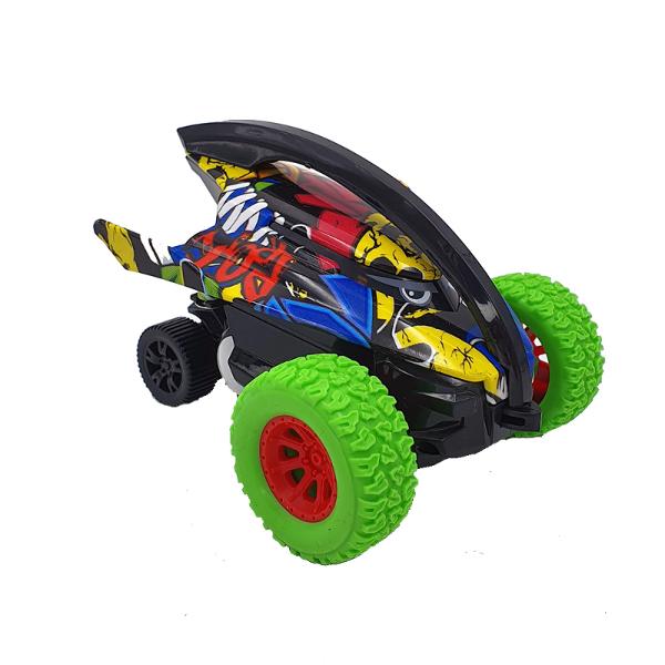 Masinuta Graffity pullback verdePregateste-te de cursa noua masinuta&nbsp;Masinuta Graffity pullback verde&nbsp;a sositMasinuta Graffity pullback verde&nbsp;este o masinuta mica si puternica pregatita sa treaca peste orice obstacolMasina functioneaza cu actiune pull back iar la impact aceasta se roteste 360 de gradeLa impact rotile din spate se strang pentru a se forma rotirea  Aceasta actiune se 