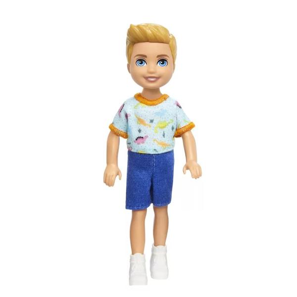 Papusile Barbie Chelsea vin cu pantofi si piese vestimentare detasabile Creeaza povesti nenumarate cu scenarii diferite impreuna cu papusile Chelsea Pentru scenarii creative achizitioneaza toate papusile Chelsea Aceasta papusa Chelsea este adorabila avand un imprimeu cu dinozauri pe partea de sus si pantaloni albastri Parul sau blond este modelat intr-un stil modern iar adidasii albi ii completeaza look-ulVarsta recomandata 3aniAvertizareProdusul este nou 