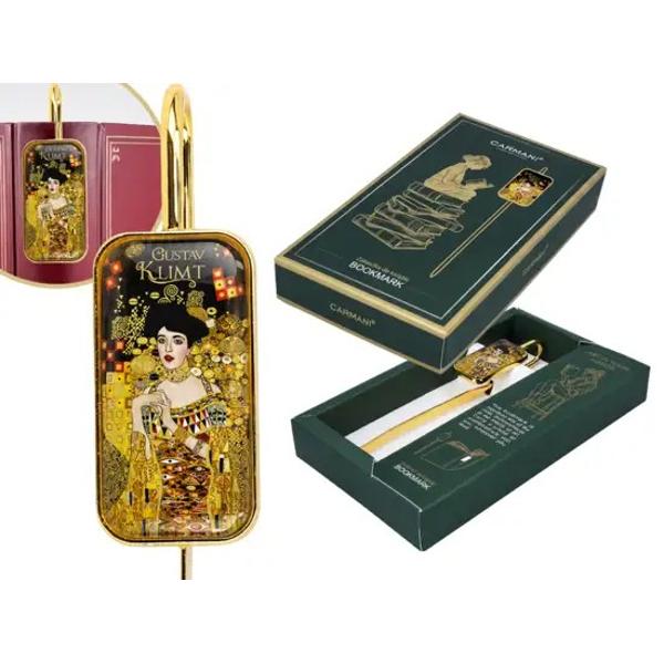 Semn de carte metalic &ndash; Adele Gustav KlimtUn detaliu artistic pentru fiecare pauz&259; de lectur&259; Inspirat de portretul Adelei realizat de Gustav Klimt acest semn de carte metalic aduce elegan&539;a artei vieneze &icirc;ntre paginile c&259;r&539;ii tale preferatePractic &537;i decorativ p&259;streaz&259; locul &icirc;n carte &537;i poate 