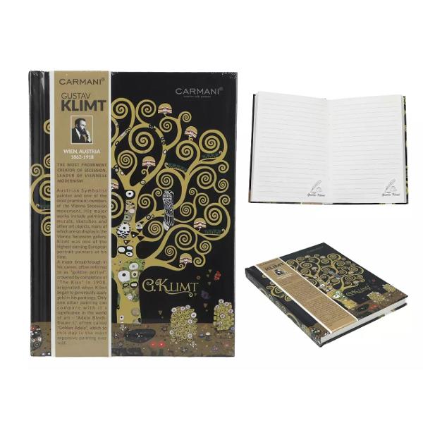 Transform&259; fiecare idee &icirc;ntr-un moment de inspira&539;ie cu acest elegant bloc notes inspirat de celebra oper&259; &bdquo;Pomul Vie&539;ii&rdquo; a lui Gustav KlimtCu un design artistic deosebit inspirat de stilul inconfundabil al pictorului austriac bloc notesul aduce un plus de elegan&539;&259; &537;i originalitate oric&259;rui birou Motivele decorative &537;i simbolistica 