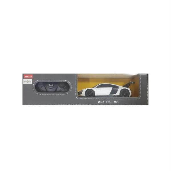 Copilul dumneavoastra se poate juca in voie cu masina cu telecomanda Audi R8 scara 1 la 24 oferita de brandul international Rastar Nicio cursa nu este imposibil de castigat cu acesta masinuta replica oficiala cu licenta a modelului original construita cu mare atentie la detalii Masinuta are proportiile ideale pentru momente pline de distractie si amuzament avand dimensiunile in centimetri dupa cum urmeaza  178683Masinuta functioneaza pe frecventa de 24GAlimentarea se face astfel  