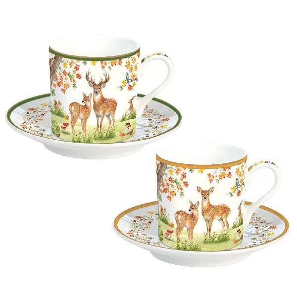 Transform&259; fiecare pauz&259; de cafea &icirc;ntr-un moment de relaxare &537;i rafinament cu acest set de 2 ce&537;ti din por&539;elan din colec&539;ia Fairy Forest de la Easy Life Inspirat din frumuse&539;ea naturii &537;i din culorile calde ale toamnei setul impresioneaz&259; prin ilustra&539;iile delicate &537;i designul elegant care aduc farmecul unei p&259;duri de poveste direct pe masa tap classisSelectedEnd 