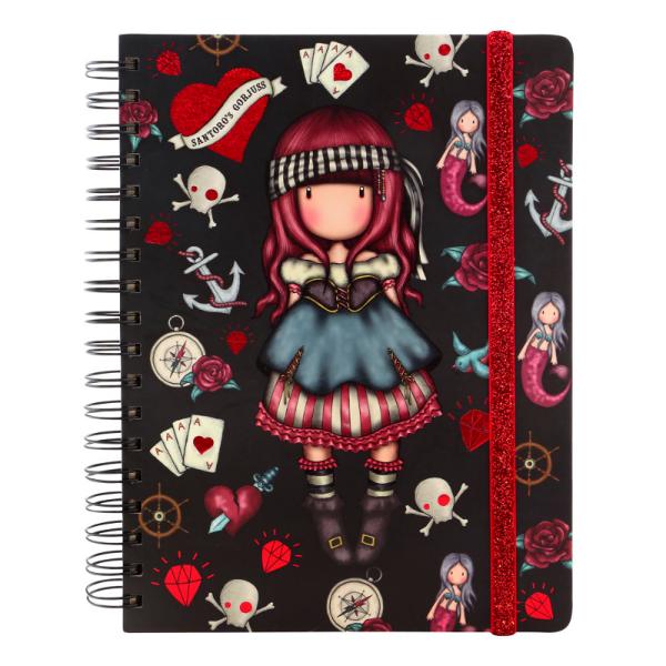 Agenda cu spira mare Gorjuss Mary RoseFii creativ cu aceasta&nbsp;Agenda cu spira mare Gorjuss Mary Rose&nbsp;Cu un amestec de pagini liniate si simple lasati-va imaginatia sa se elibereze160 de pagini liniate160 de pagini simpleInchidere elasticaDimensiuni 20 x 24 x 3 cmColectie Pirates